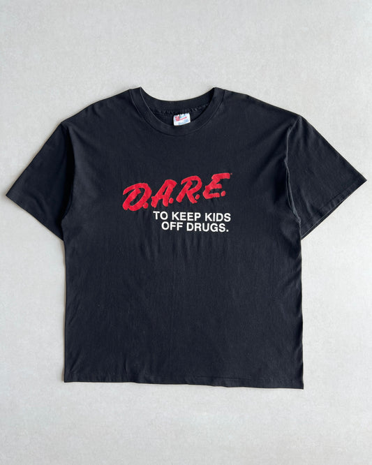1990S 'DARE TO KEEP KIDS OFF DRUGS' SINGLE STITCH TEE (XL)