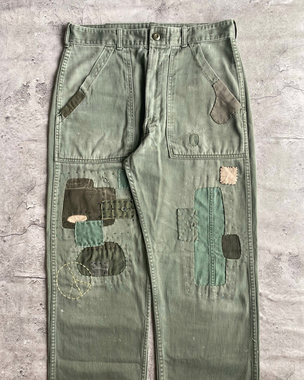 1950S/1960S OG-107 SATEEN US ARMY TROUSERS (32X30)