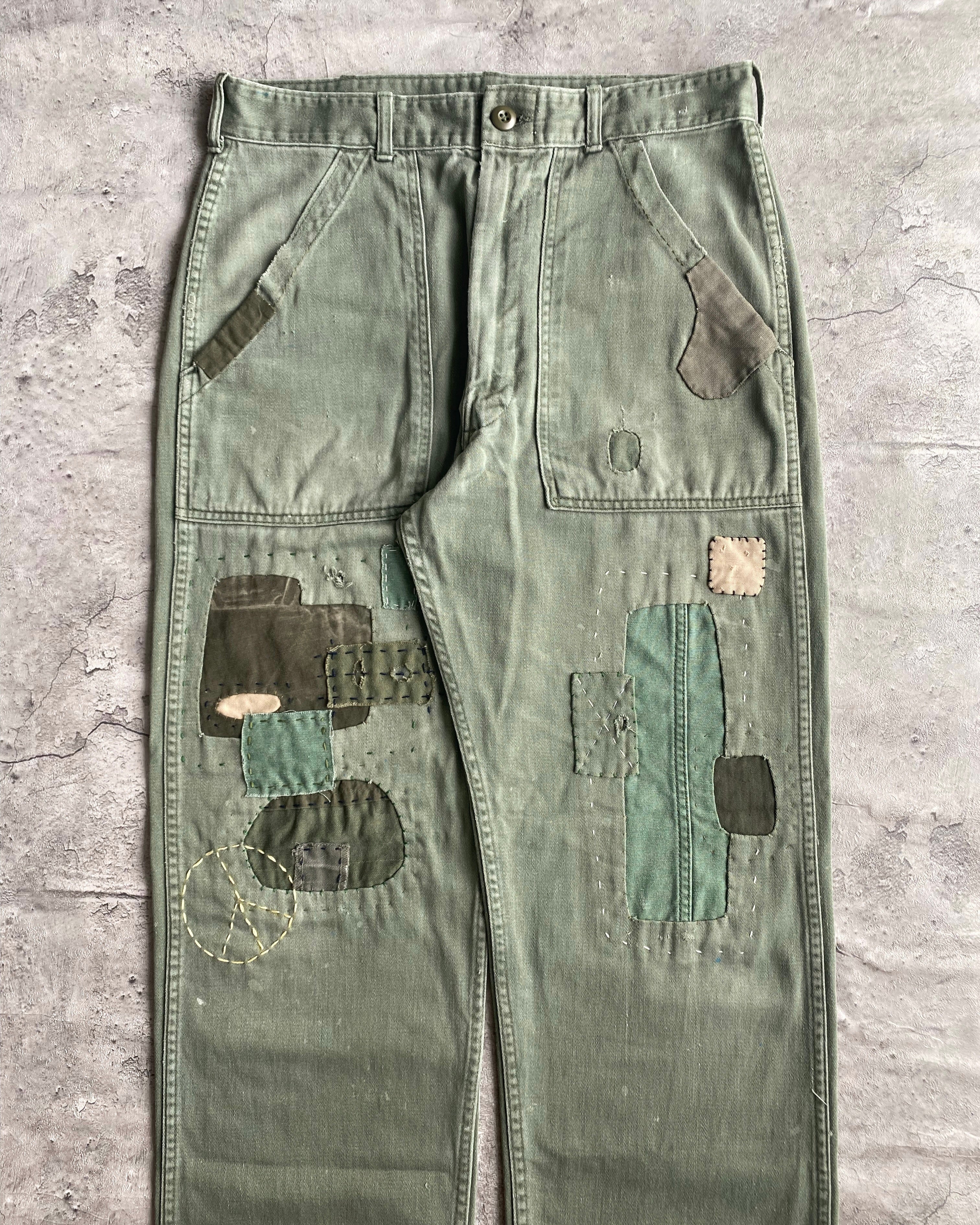 1950S/1960S OG-107 SATEEN US ARMY TROUSERS (32X30)