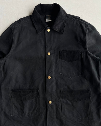 1980S LAPCO TWO-TONE BLACK CANVAS CHORE JACKET (L)