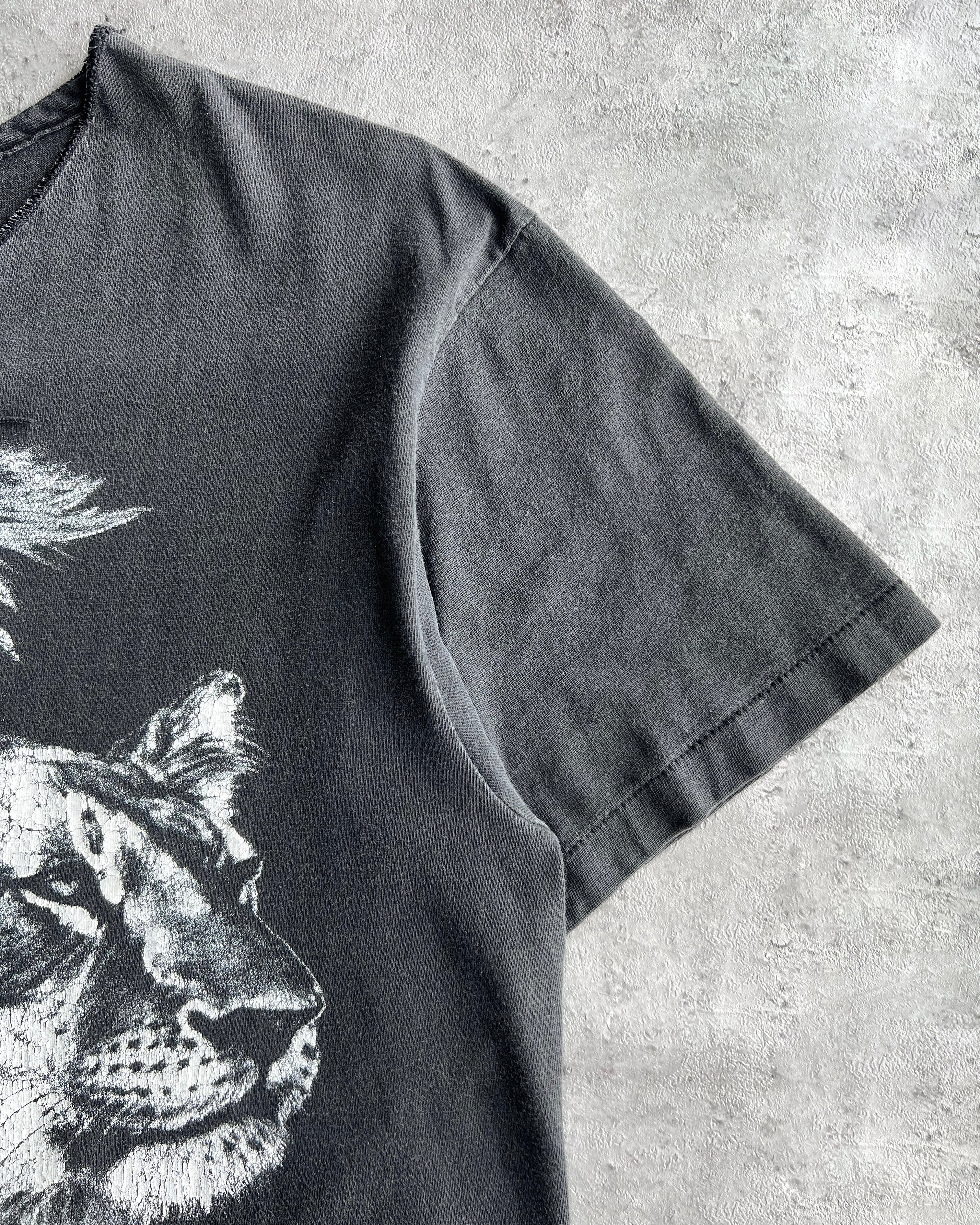 1984 HANES BEEFY  ANIMAL PRINT SINGLE STITCH TEE (L)