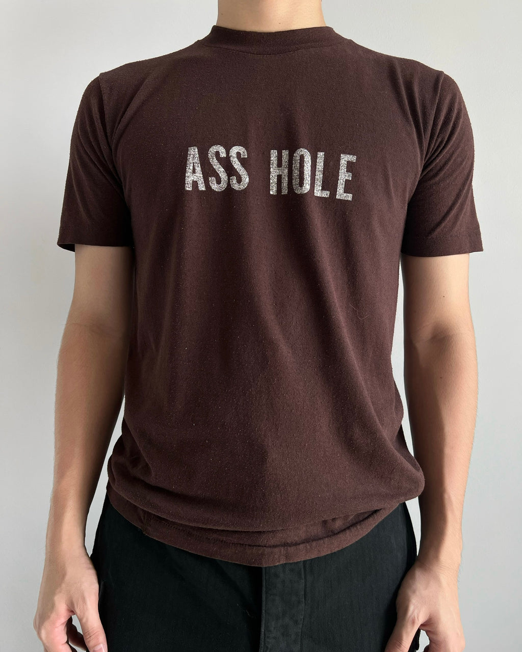 1980S 'ASS HOLE' SINGLE STITCH TEE (M)