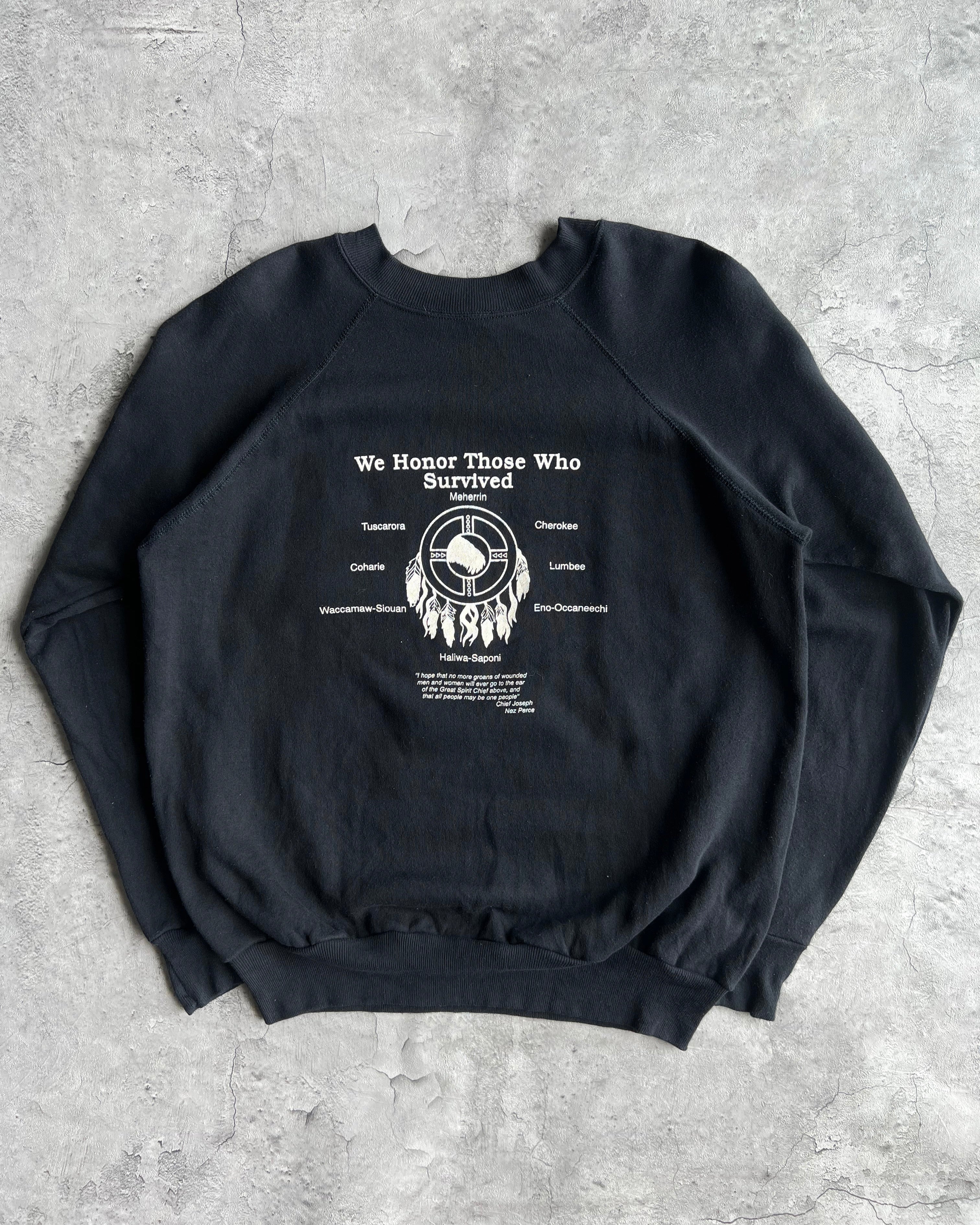 1980S 'CULUMBUS MEHERRIN' RAGLAN SWEATSHIRT (L)