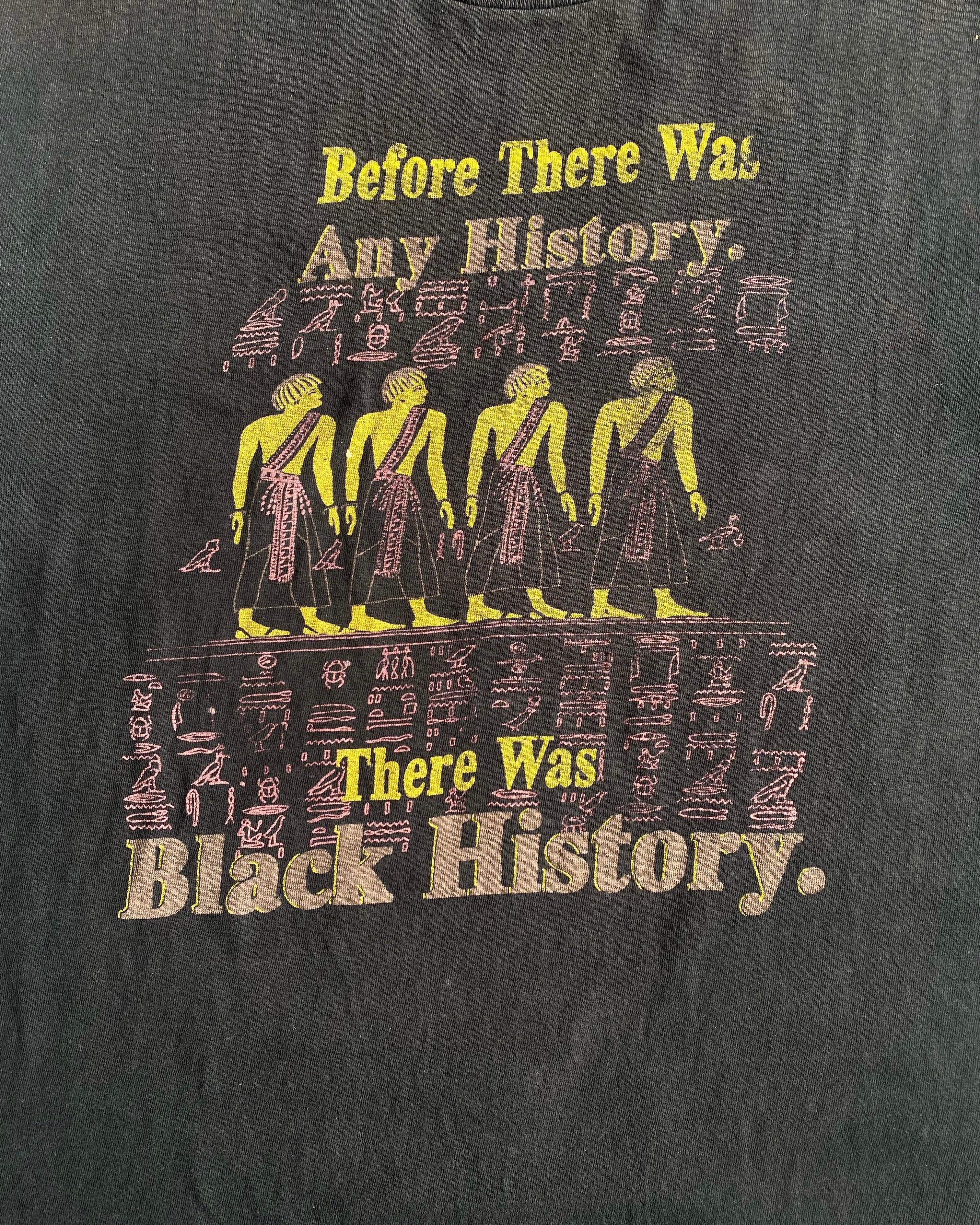 1990S SUN FADED ‘BLACK HISTORY’ SINGLE STITCH TEE (L/XL)