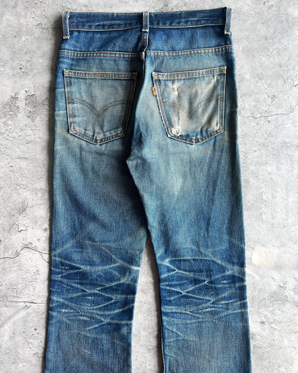 1990S FADED WASHED LEVI'S 517 FLARE JEANS (28X33)