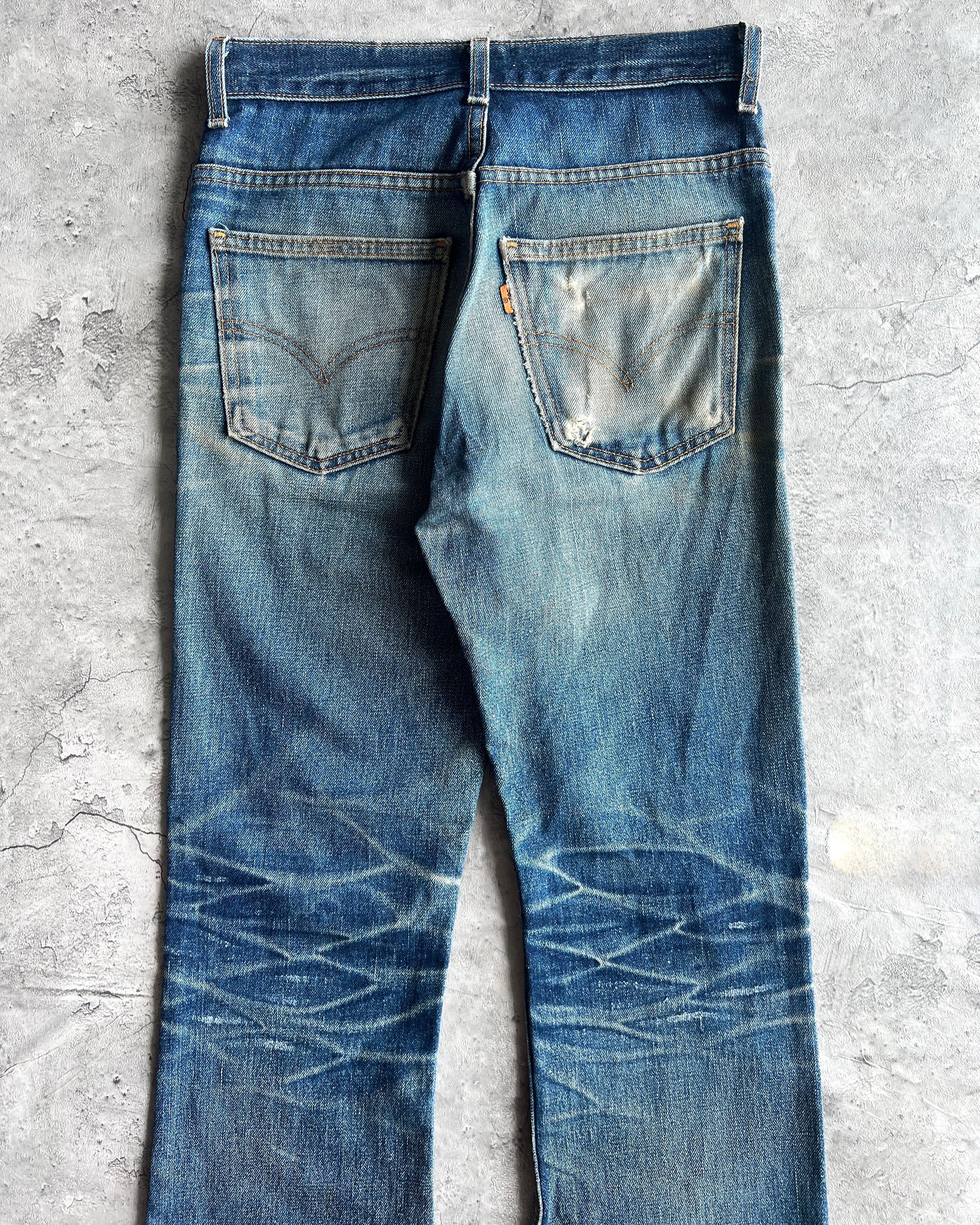 1990S FADED WASHED LEVI'S 517 FLARE JEANS (28X33)