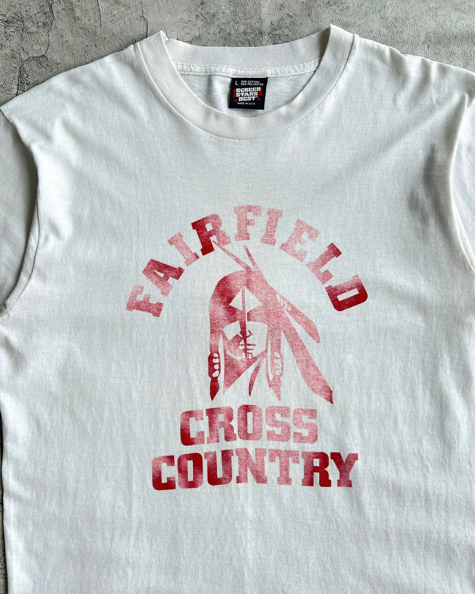 1990S 'FAIRFIELD CROSS COUNTRY' TEE (L)
