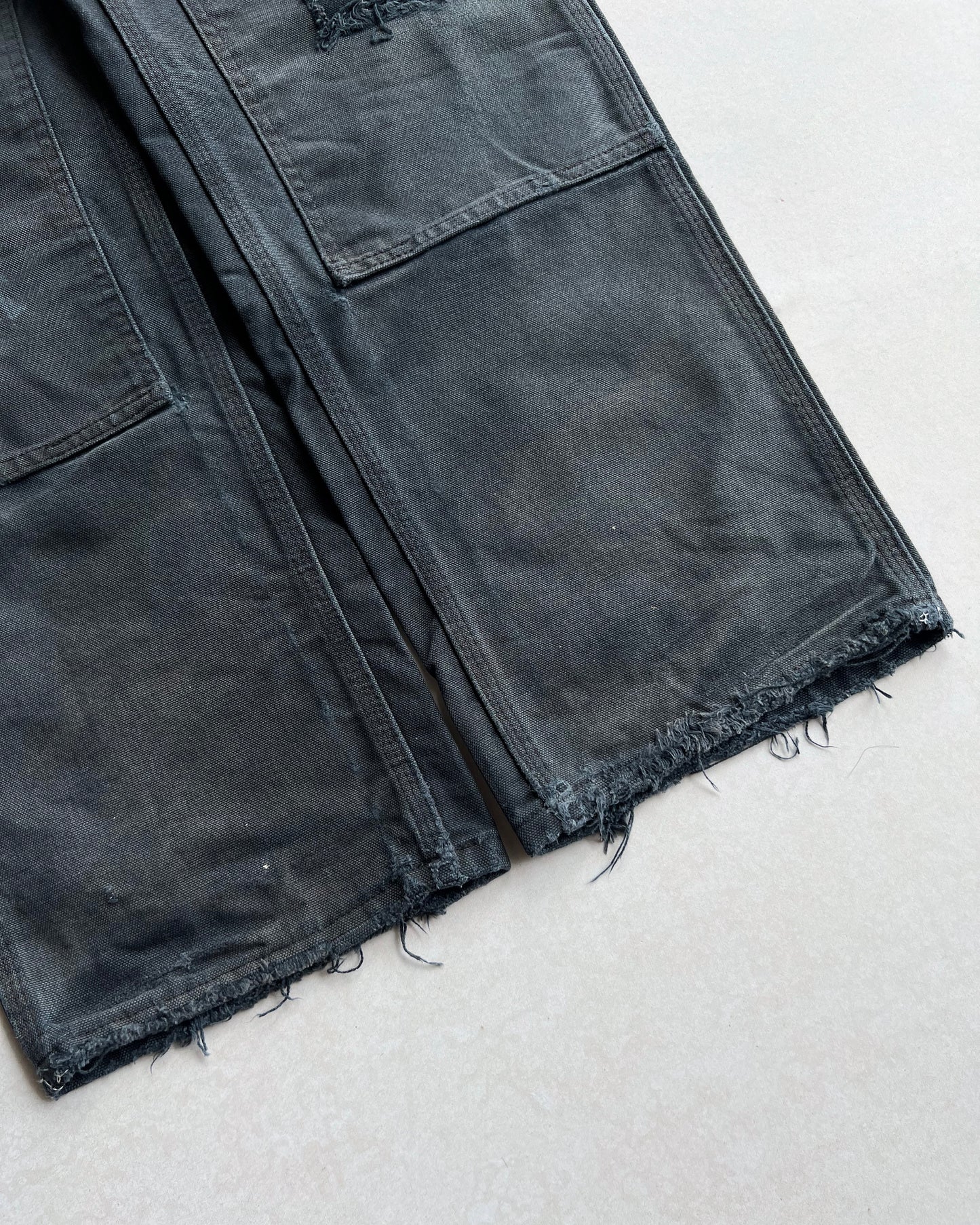 1990S FADED BLACK DISTRESED CARHARTT DOUBLE KNEE (30X32)