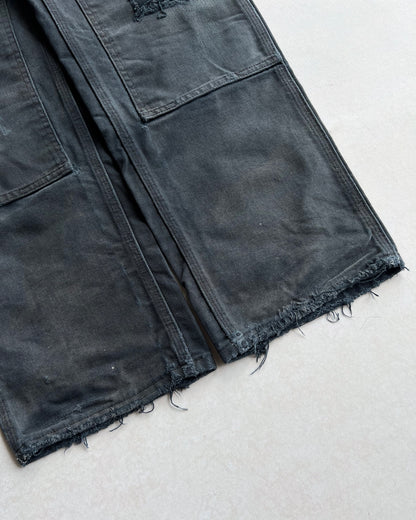 1990S FADED BLACK DISTRESED CARHARTT DOUBLE KNEE (30X32)