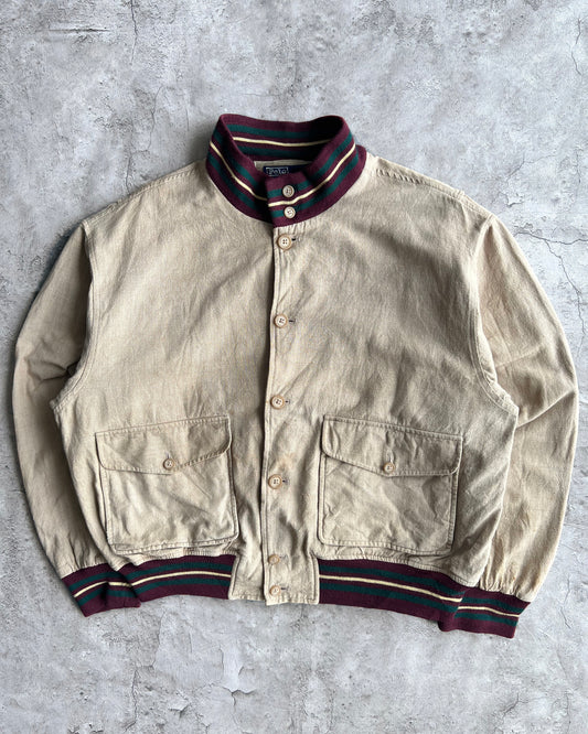 1990S RALPH LAUREN DOUBLE POCKET CROPPED JACKET (L)