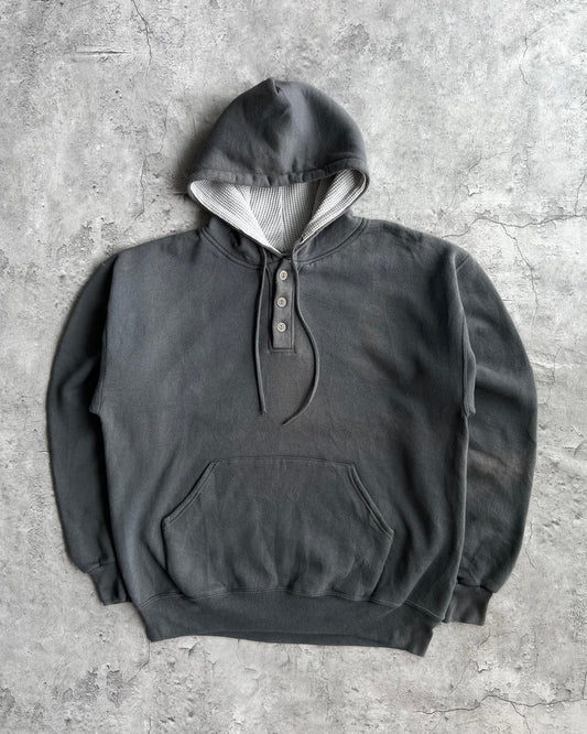 1990S SUN FADED RUSSELL BLANK AFTERHOOD SWEATSHIRT (L)