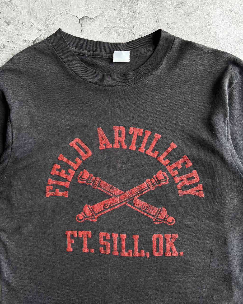 1980S 'FIELD ARTILLERY FT.SILL,OK.' SINGLE STITCH TEE (M)