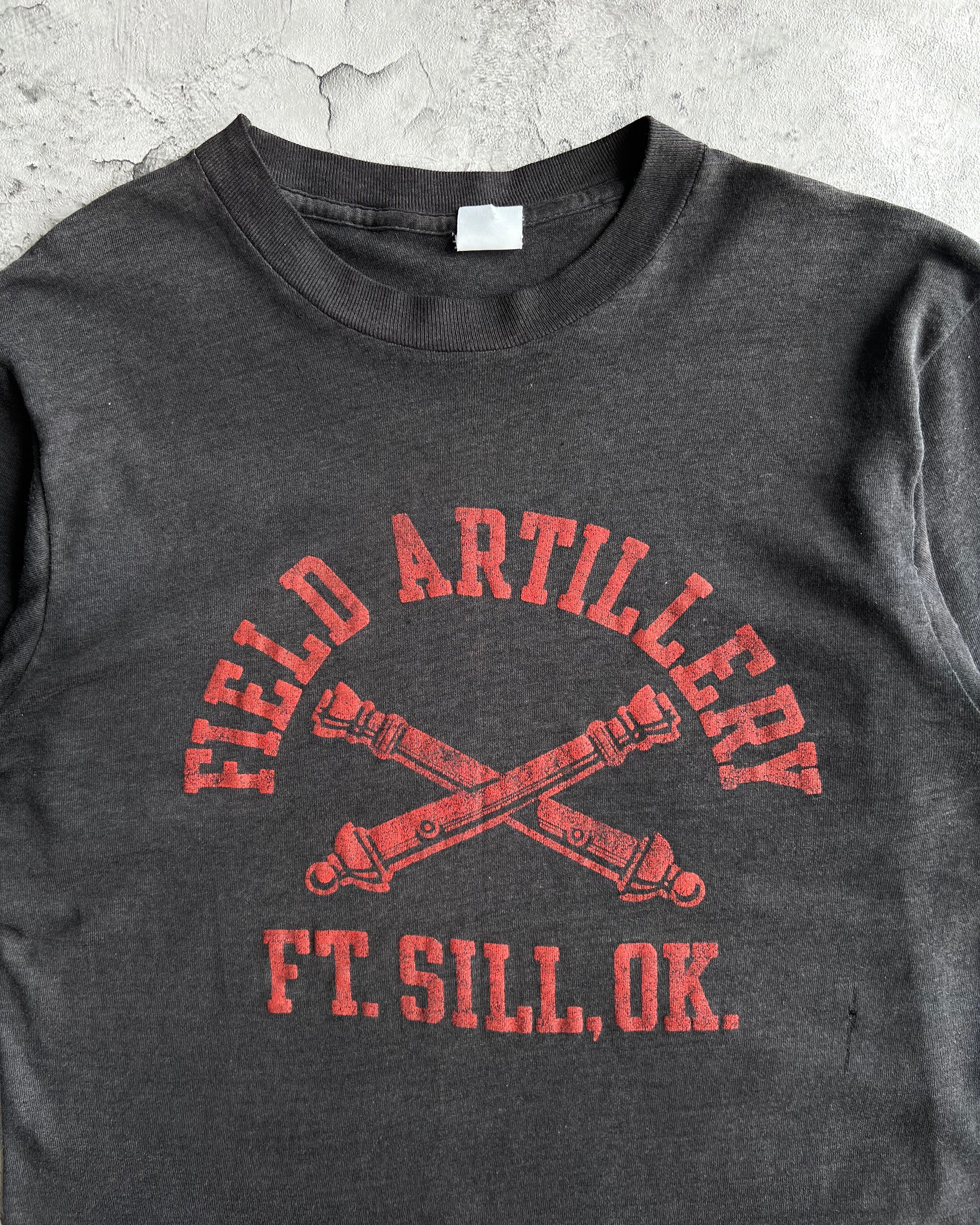 1980S 'FIELD ARTILLERY FT.SILL,OK.' SINGLE STITCH TEE (M)