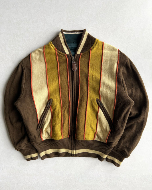 1990S JAPANESE BRAND REVERSIBLE BOMBER JACKET (M/L)