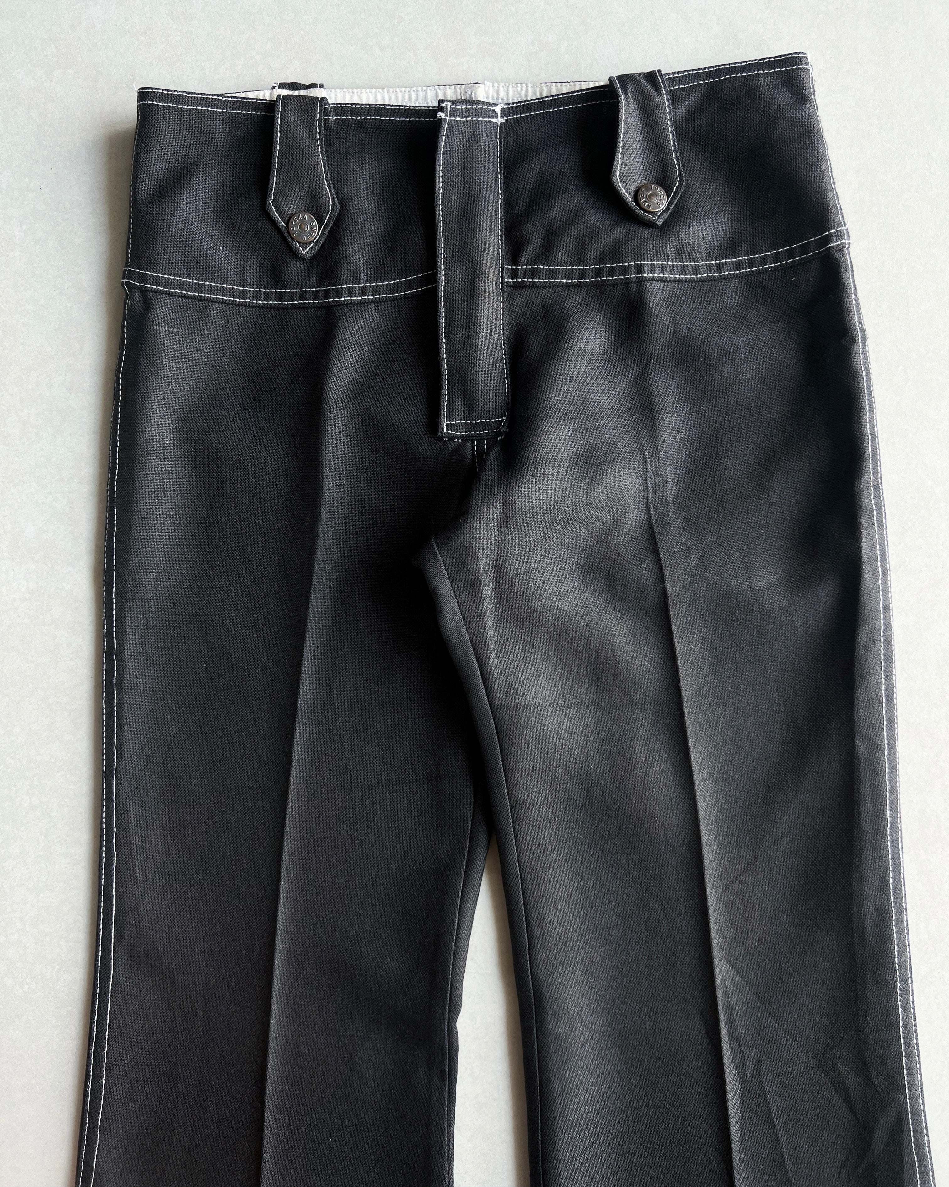 1970S TOPEKA RAYON BOOTCUT TROUSERS (32X32)