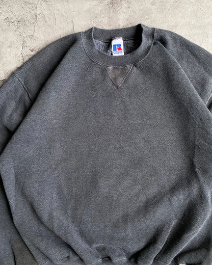 1990S RUSSELL DARK GREY BLANK CREWNECK SWEATSHIRT (S-L)