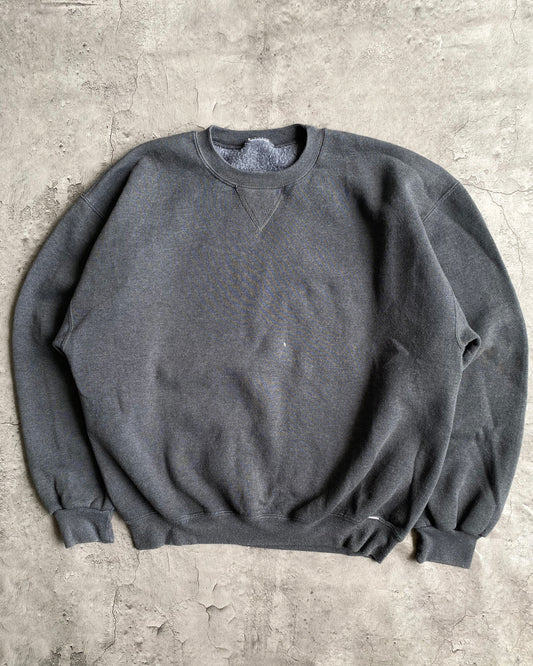 1990S RUSSELL DARK GREY BLANK CREWNECK SWEATSHIRT (M/L)