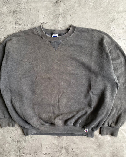 1990S RUSSELL FADED GREY BLANK CREWNECK SWEATSHIRT (M-XL)