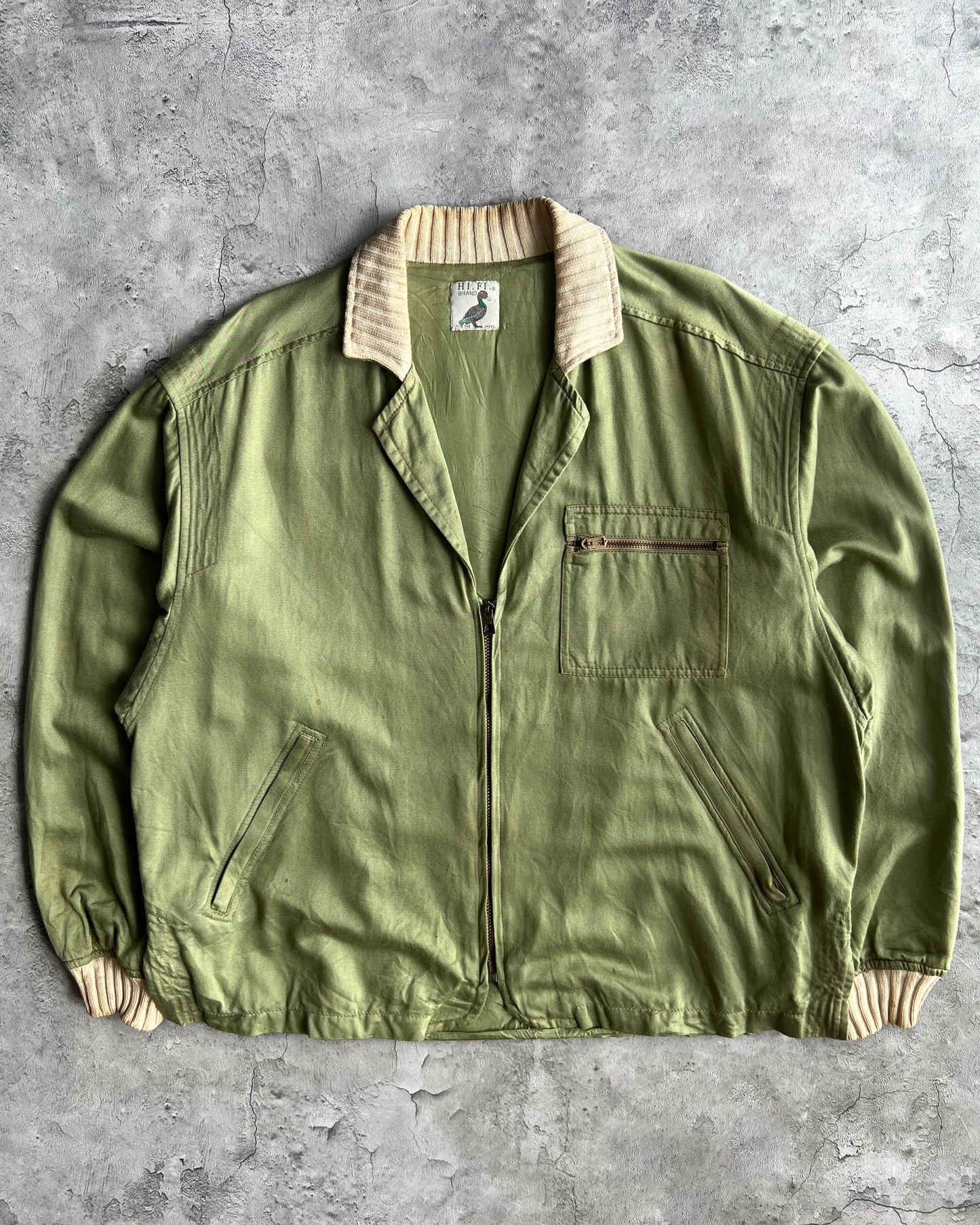 1960S/1970S 'AMERICAN OIL EXPLORATION' SOUVENIR RAYON JACKET (L)