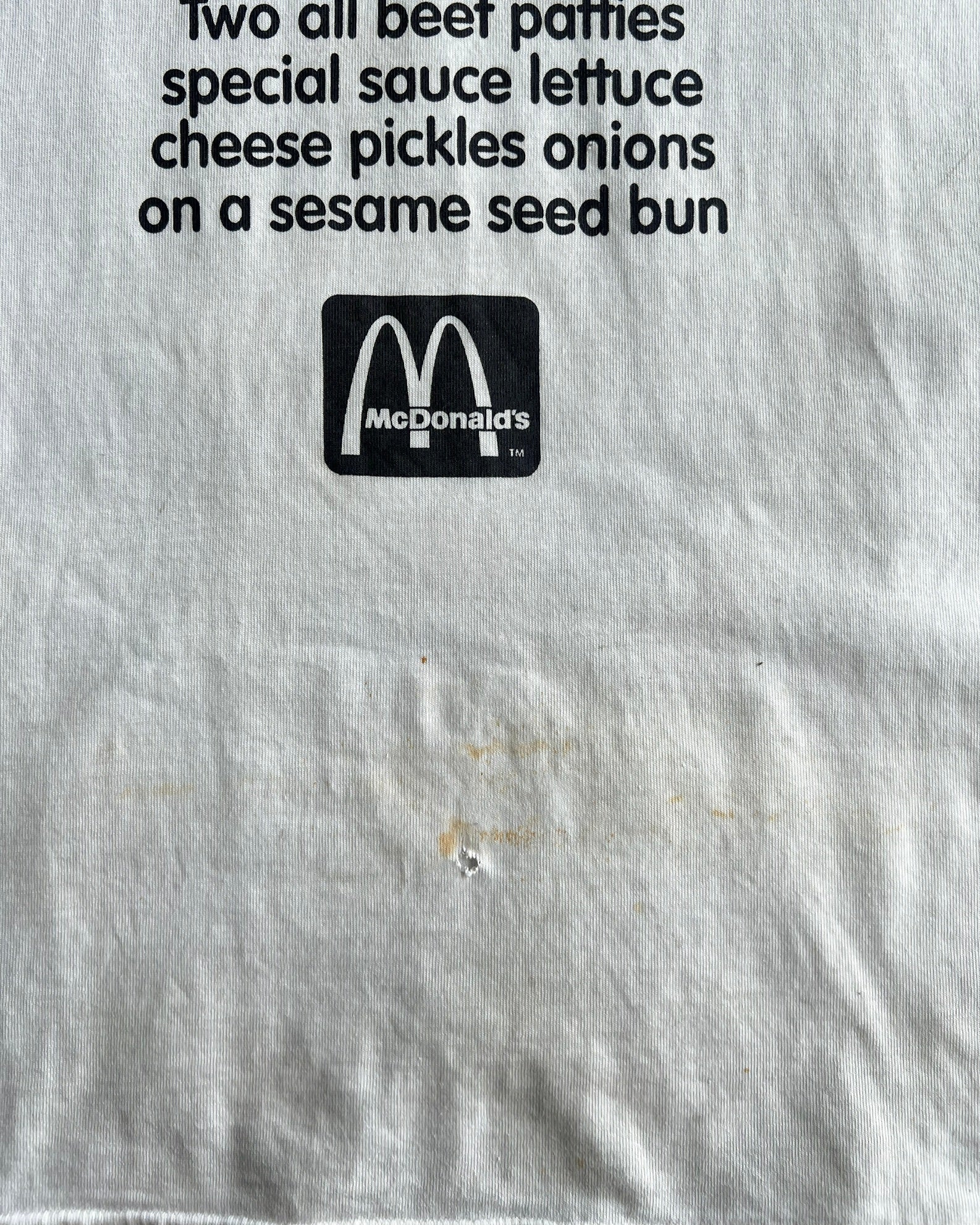 1990S BIG MAC MCDONALD SINGLE STITCH TEE (L)