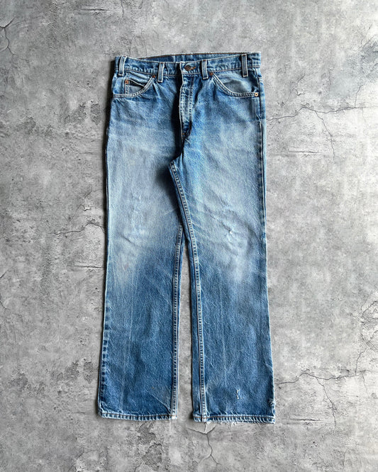 1990S FADED WASHED LEVI'S 517 BOOTCUT JEANS (34X30)