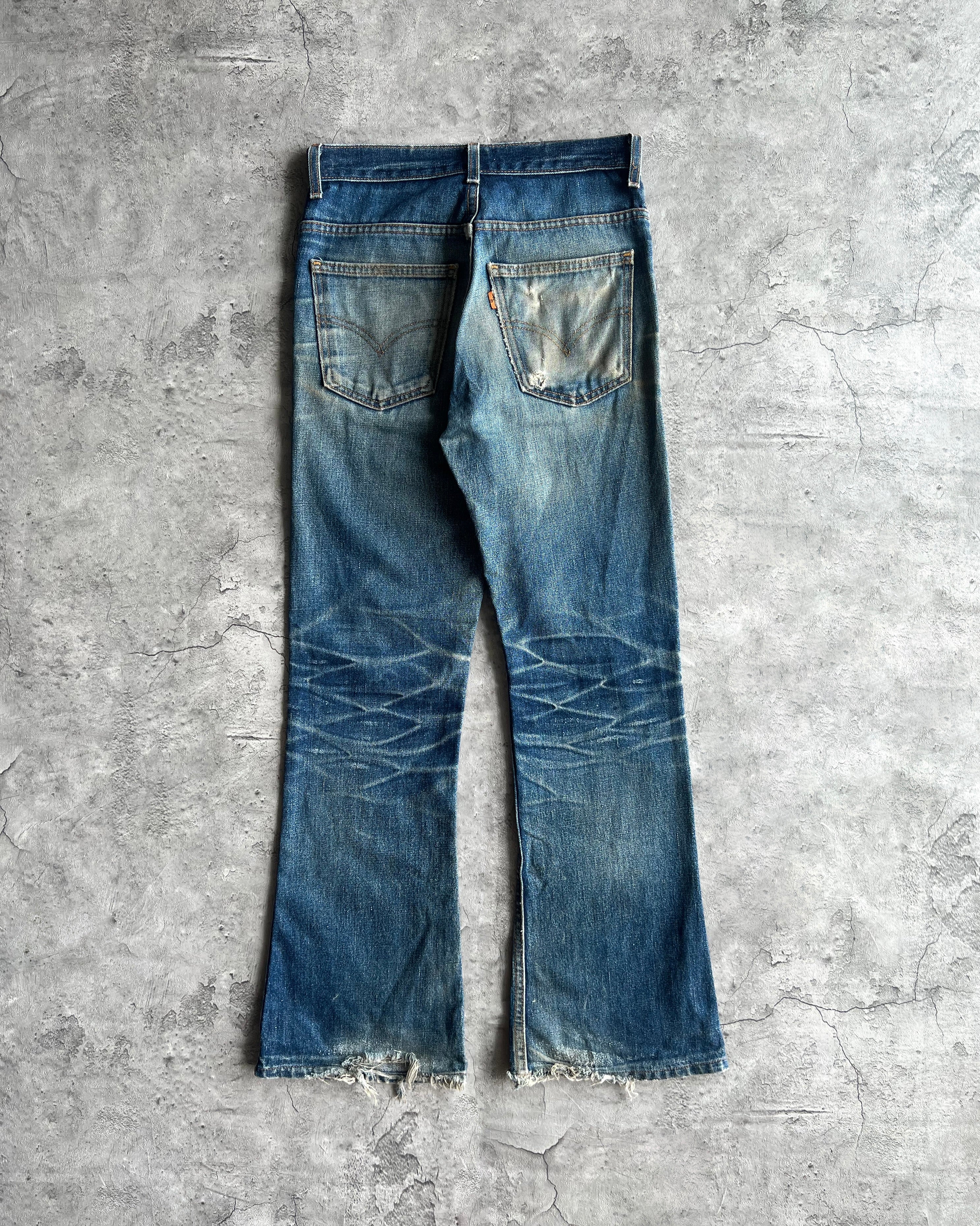 1990S FADED WASHED LEVI'S 517 FLARE JEANS (28X33)
