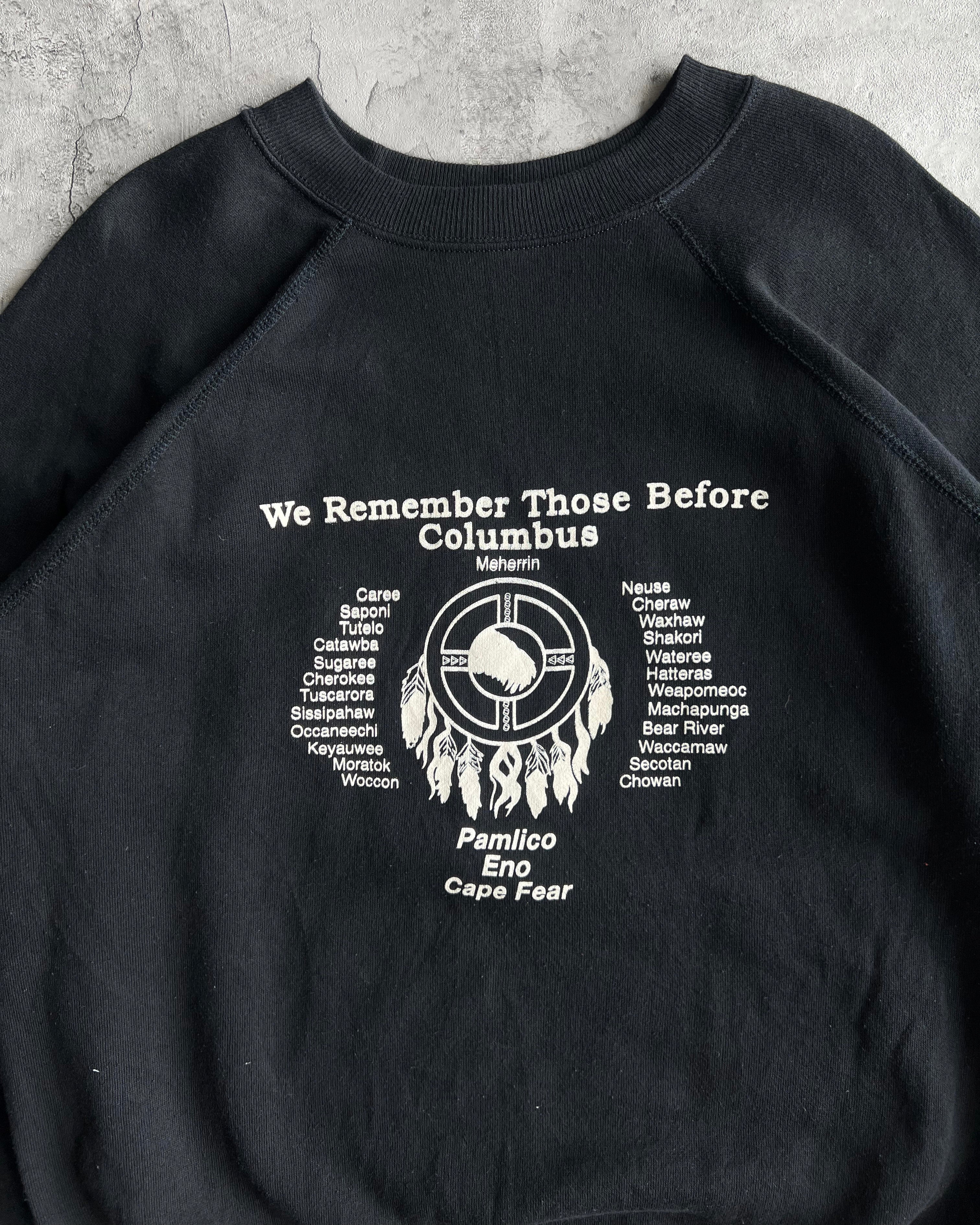 1980S 'CULUMBUS MEHERRIN' RAGLAN SWEATSHIRT (L)