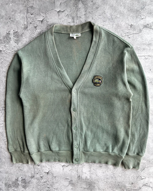 1980S GREEN LACOSTE CARDIGANS (S-L)