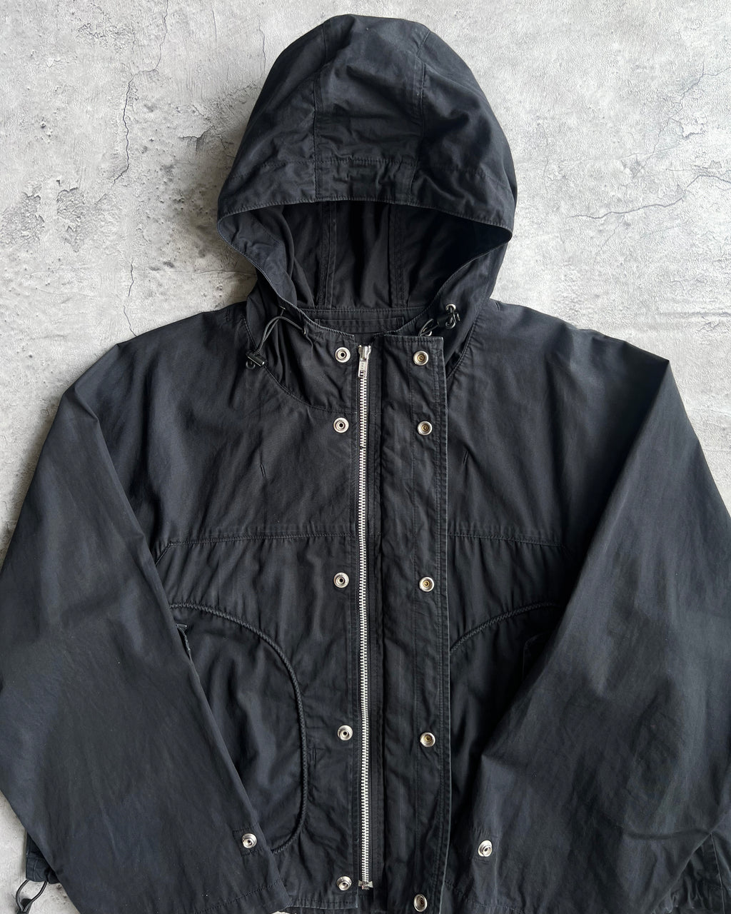 1990S ZUCCA SCUBA HOOD CROPPED PARKA (M)