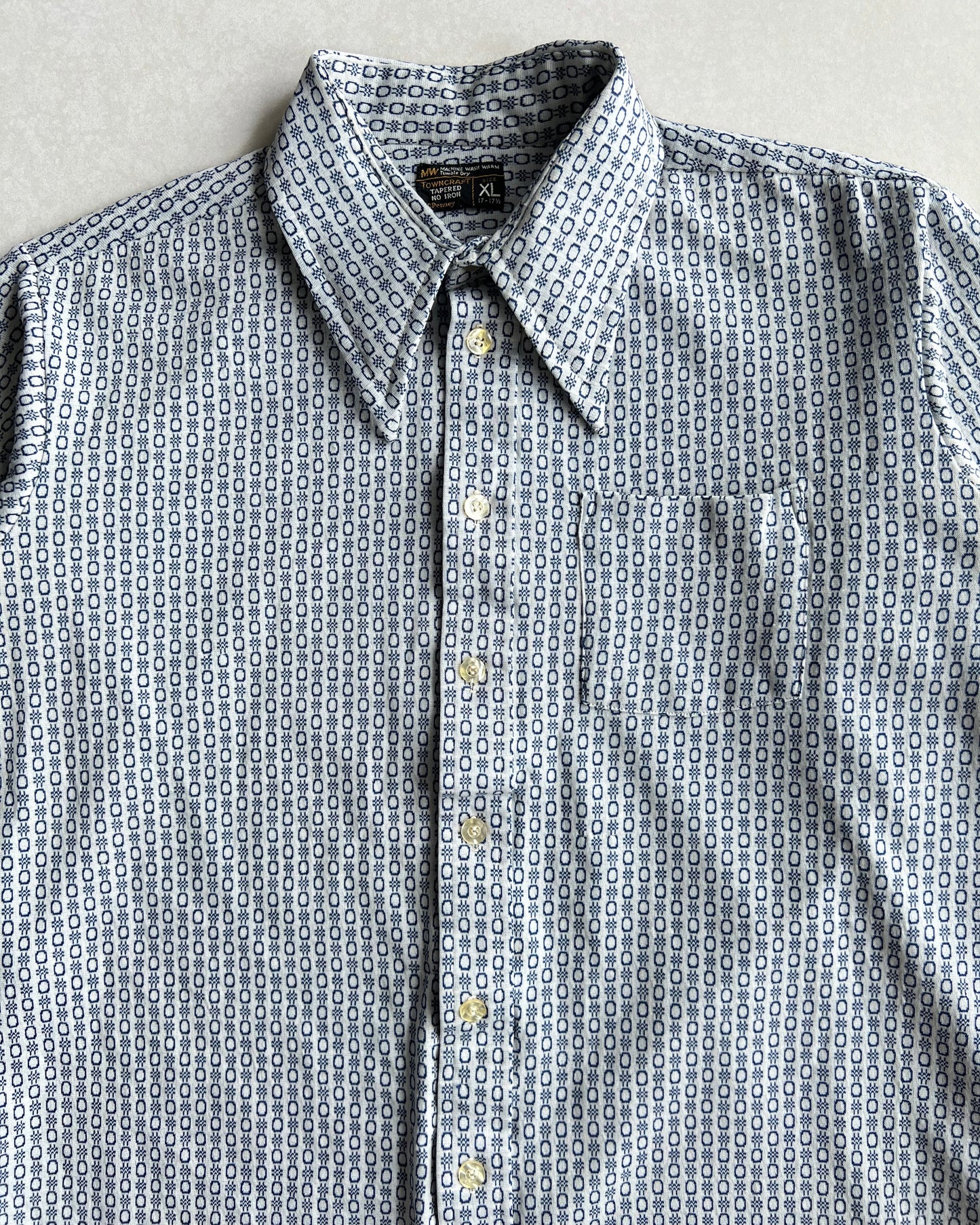 1970S JC PENNEY TOWNCRAFT ROCKABILLY SHIRT (XL)