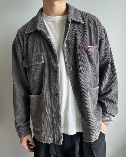 2000S BEN DAVIS CORDUROY CHORE JACKET (XL)