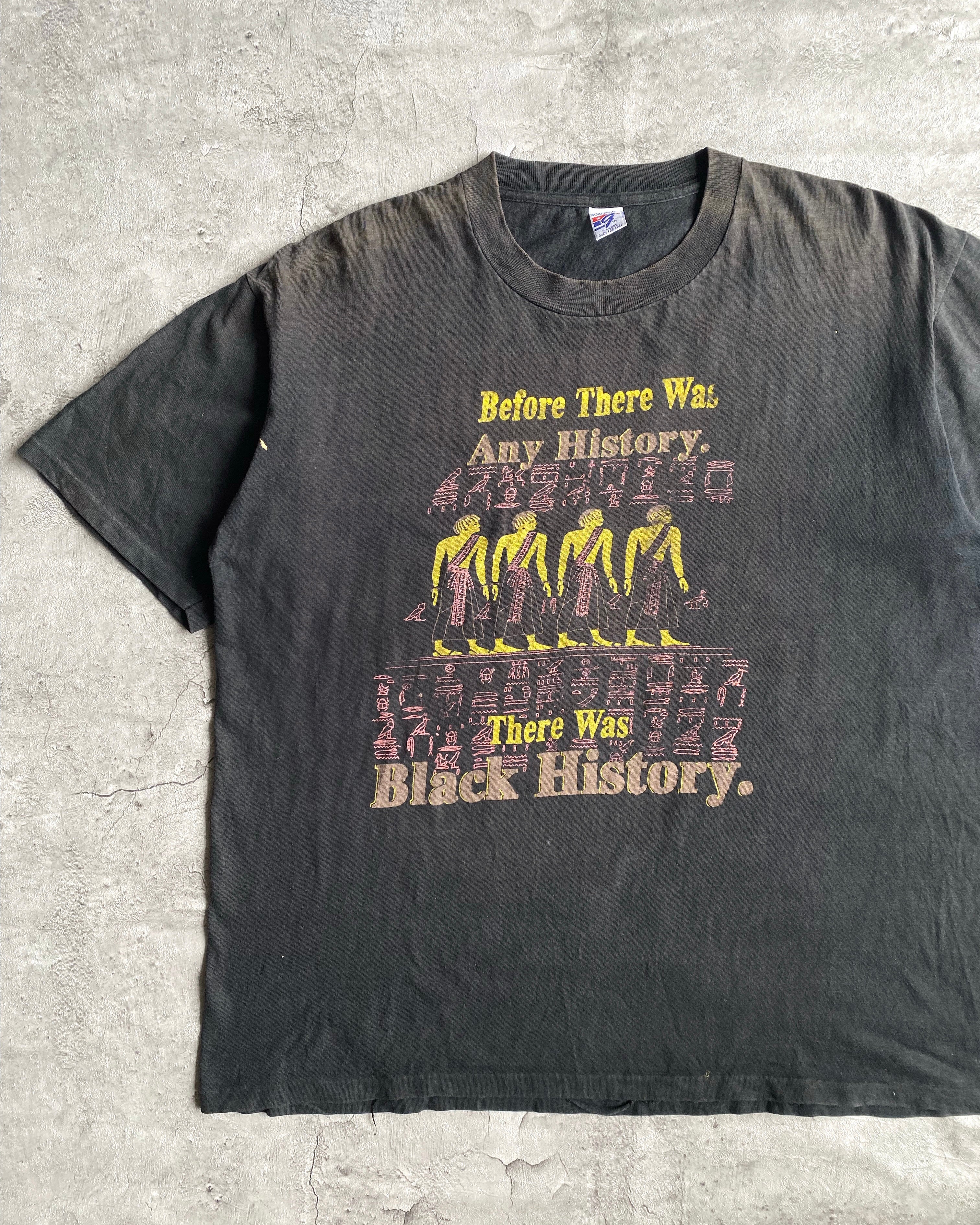 1990S SUN FADED ‘BLACK HISTORY’ SINGLE STITCH TEE (L/XL)