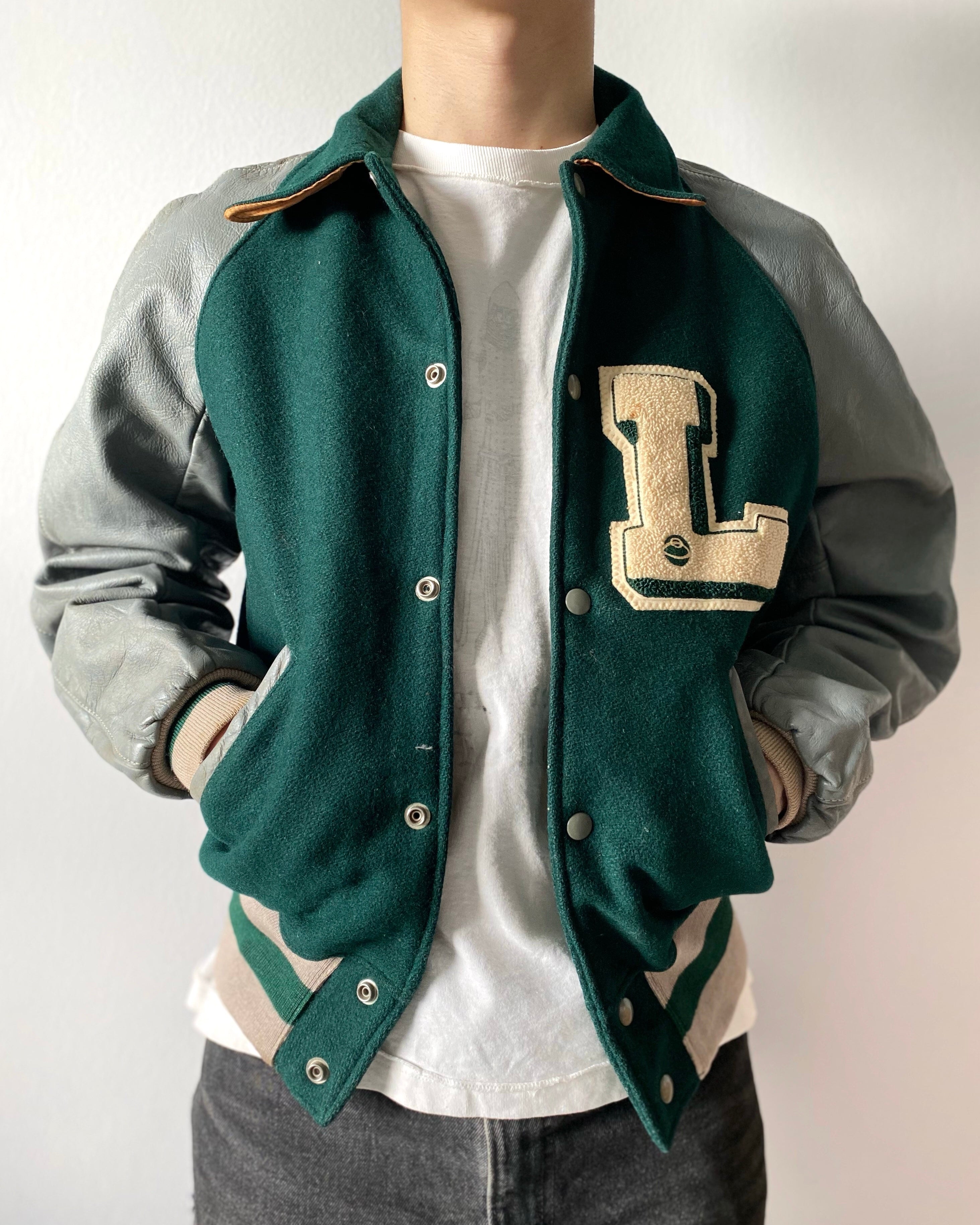 1965 'L' LETTERMAN RAGLAN VARSITY JACKET (S-L)