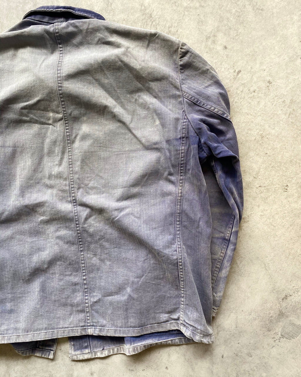 1960S SUN FADED HBT FRENCH WORKWEAR JACKET (L-XXL)